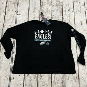 NWT Women's Philadelphia Eaglers NFL Football Super Bowl Champion Tee Top Shirt